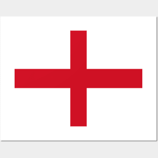 England Flag Minimalist Posters and Art